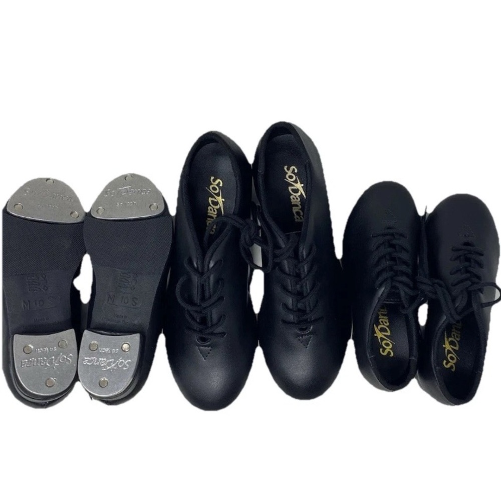 So Danca Child Vegan Oxford Tap Shoes - Black Unisex